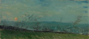 Atardecer en Montmartre de Vincent van Gogh